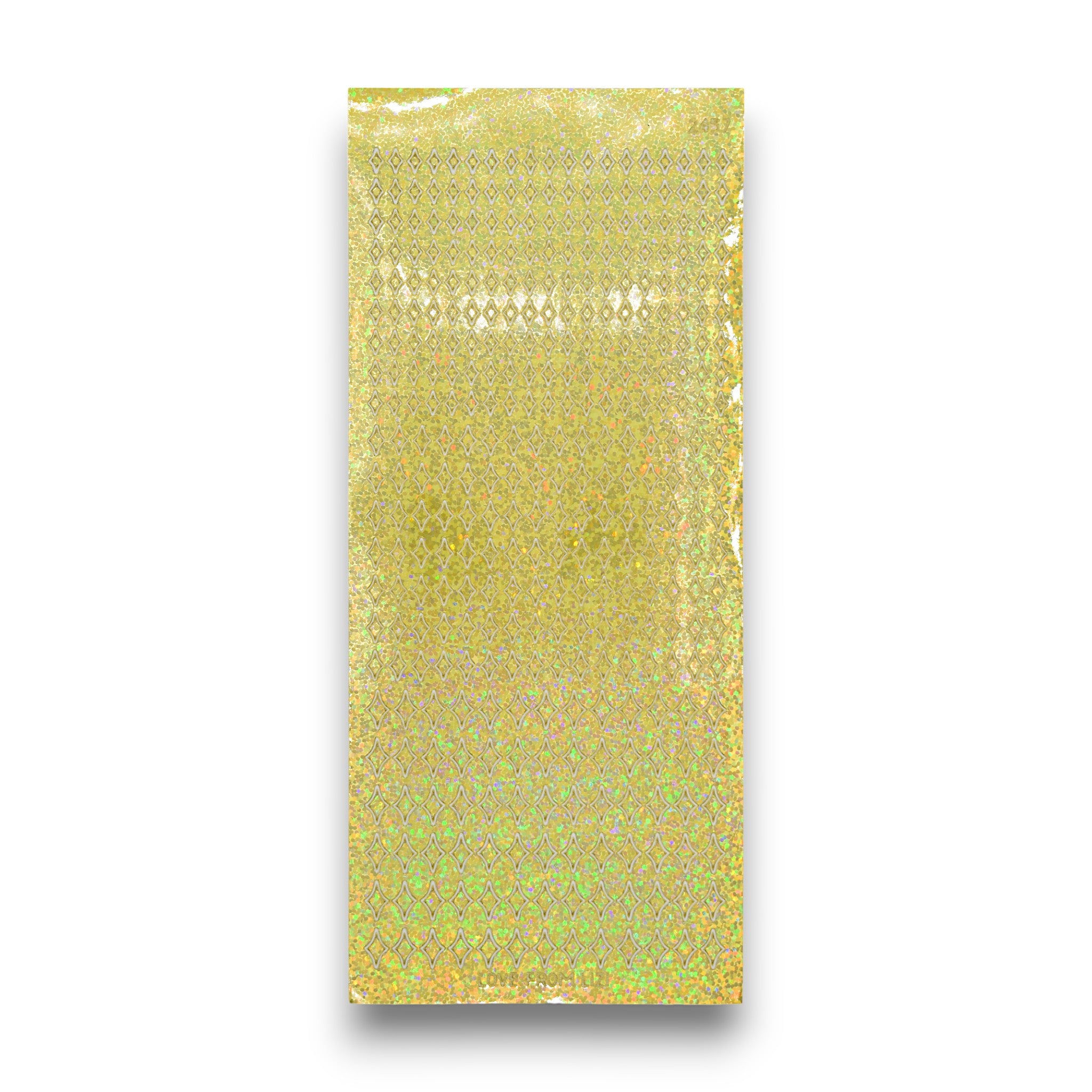 Mini Twinkle Gold Holographic Peel-Off Stickers